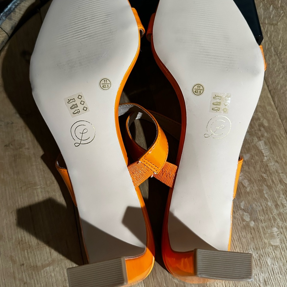 🧡 NEW Chinese Laundry Yanti Heeled Sandals – Orange – Size 11 🧡 - Picture 4 of 4